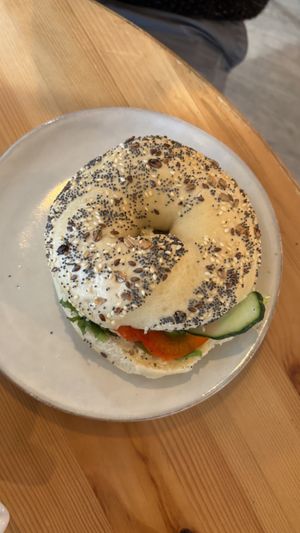 Bagel  at Brauðgerðarhús Akureyrar in Akureyri