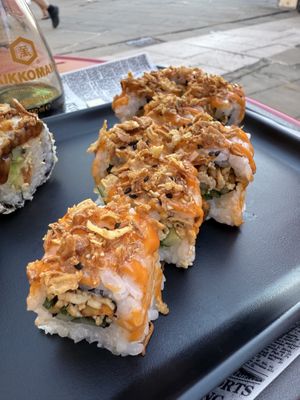 Spicy vegan Uramaki  at Nori Sushi in Koper