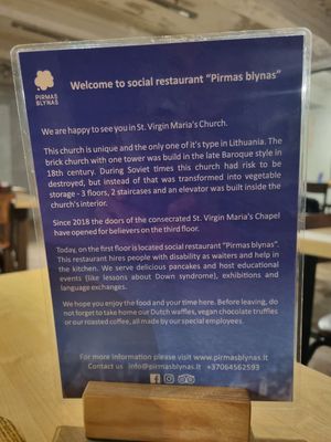 About at Pirmas Blynas in Vilnius