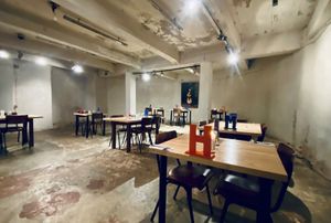 Inside at Pirmas Blynas in Vilnius