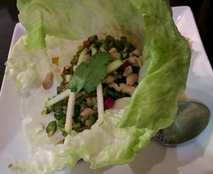 San Choi Bao at Ren Dao Asian Vegetarian in Elsternwick