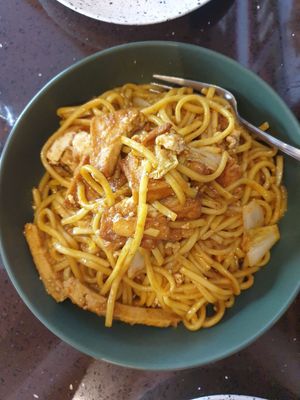 Tom Yum Fried Hokkien $18.50 at Ren Dao Asian Vegetarian in Elsternwick