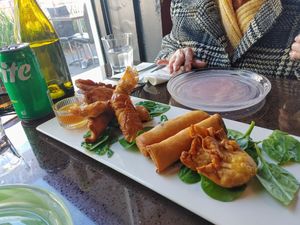 Mixed entree at Ren Dao Asian Vegetarian in Elsternwick