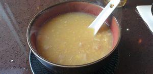 Sweet corn soup at Ren Dao Asian Vegetarian in Elsternwick