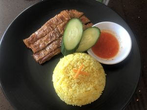 Hianese tofu ‘chicken’. Wonderful texture! at Ren Dao Asian Vegetarian in Elsternwick
