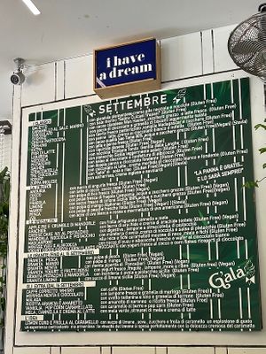 flavours on september 2023  at G'ala Gelateria in Lissone
