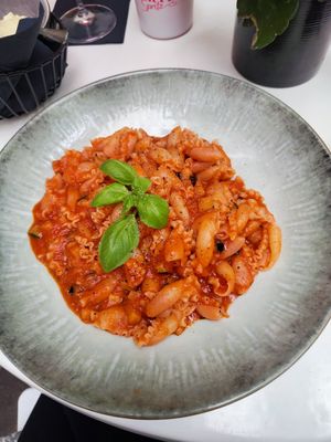 campanelle al ragù di verdure at Little Cortile in Hannover
