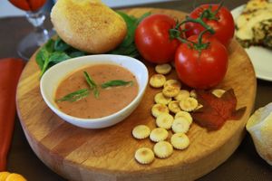 Our Tomato Basil is Vegetarian.  at The Soup Shop in Melbourne