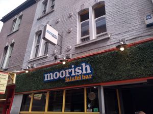 The outside at Moorish Falafel Bar in Norwich