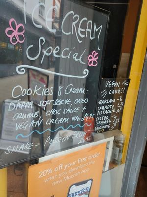 Specials at Moorish Falafel Bar in Norwich