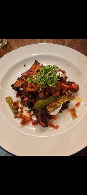 Sweet potato lentils at The Red Lion in Rugeley