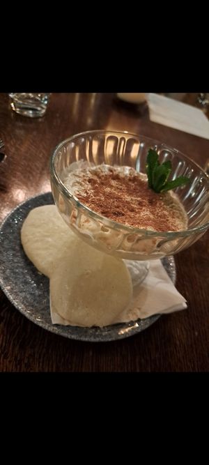 Vegan tiramisu at The Red Lion in Rugeley