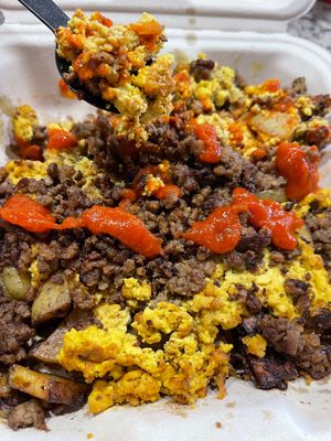 Shaniya skillet (wasn't seasoned as well as the first time, but still yummy!) at Sweet Vibes - Pop up in Hazelwood