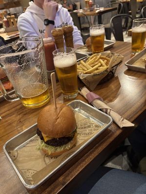   at Burger Village - Church Street in New York City