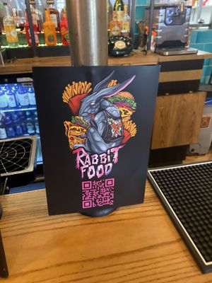 Menu  at Rabbit Food @ Meadows Tap in Edinburgh