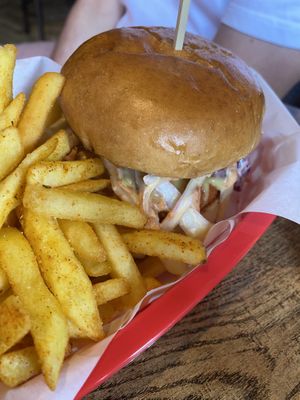 BBQ burger   at Rabbit Food @ Meadows Tap in Edinburgh