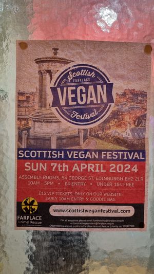 Scottish Vegan Festival on 7 April 2024 at Rabbit Food @ Meadows Tap in Edinburgh