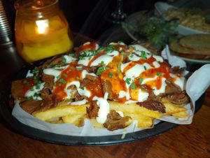 Kebab fries at Rabbit Food @ Meadows Tap in Edinburgh