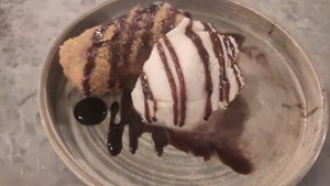 Deep fried mars bar! at Rabbit Food @ Meadows Tap in Edinburgh