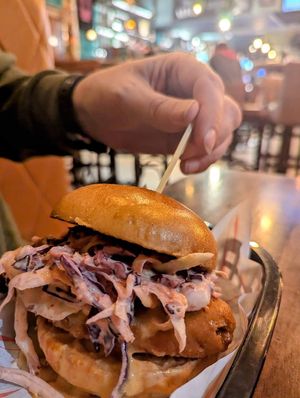 Buffalo Soldier sandwich at Rabbit Food @ Meadows Tap in Edinburgh