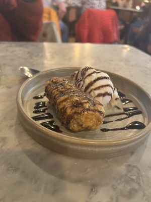 Battered mars bar  at Rabbit Food @ Meadows Tap in Edinburgh