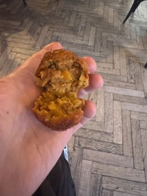 Lasagne ball   at Rabbit Food @ Meadows Tap in Edinburgh