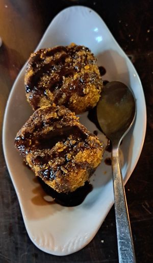 Deep fried tiramisu at Rabbit Food @ Meadows Tap in Edinburgh