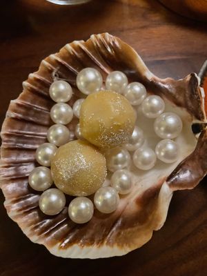 "foie gras" pearls at Mini Bar - José Avillez in Lisbon