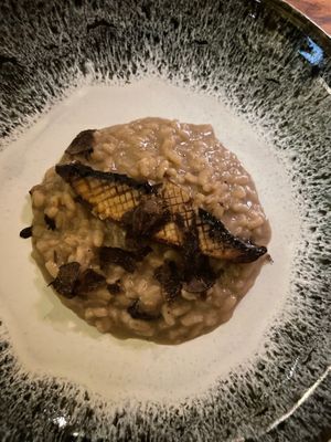 Mushroom rice with truffle at Mini Bar - José Avillez in Lisbon