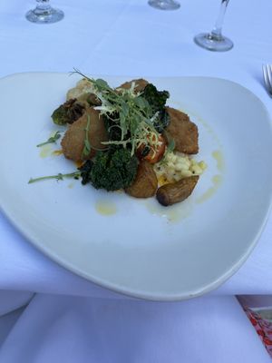 Eggplant caviar croquette  at Tiara Restaurant in Niagara-on-the-lake