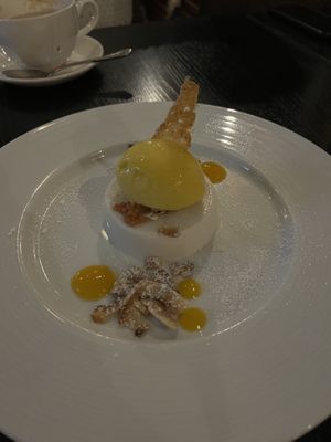 Coconut Panna Cotta  at Tiara Restaurant in Niagara-on-the-lake