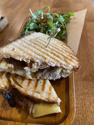 Cubano panini with side salad  at Goji Berry in Phoenix