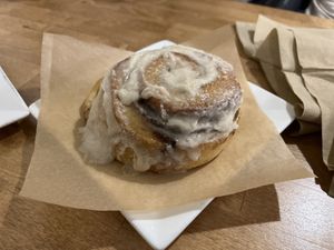 Cinnamon Roll. Yes Please.  at Goji Berry in Phoenix
