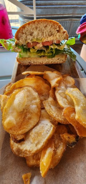 Fresh chick with chips at Goji Berry in Phoenix