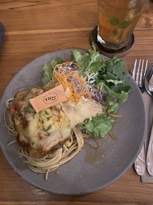 Chick‘n Parmigiana  at TRu in Kerobokan Kelod