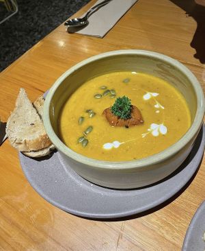 pumpkin soup  at TRu in Kerobokan Kelod