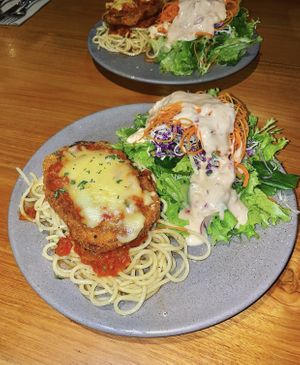 chicken parmigiana   at TRu in Kerobokan Kelod