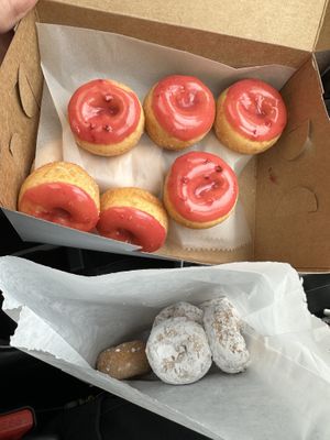 Last of the donuts. Ordered a dozen so they gave us all of the rest they had which was more!  at Electric Cloud Coffee in Port Angeles