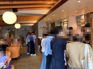 Interior— on a sunny Saturday afternoon, every seat was full   at CREMAHOP in Zushi