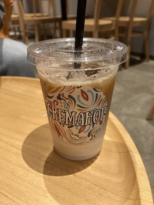 Latte - they veganize it for free!  at CREMAHOP in Zushi