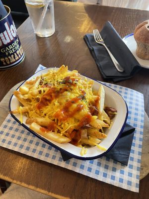 Loaded fries  at Hawkes House in Bristol