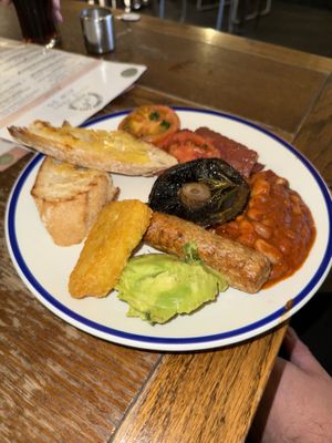 Vegan breakfast (available until 6pm)  at Hawkes House in Bristol