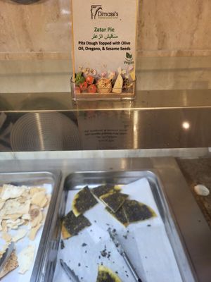 Look for the vegan symbol! at Dimassi's Mediterranean Buffet in Austin