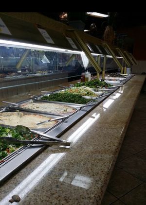 Buffet line  at Dimassi's Mediterranean Buffet in Austin