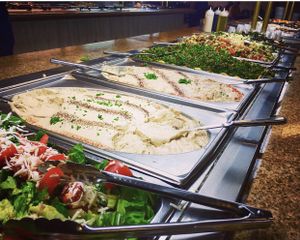 Vegan buffet heaven! at Dimassi's Mediterranean Buffet in Austin