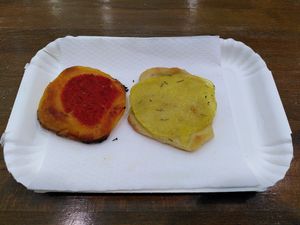 More mini pizza things😄(Right one is with potato) at Forno Roscioli Pietro - Esquilino in Rome