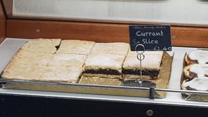 Currant slices (vg) #Veganuary at Akins Family Bakers in South Shields