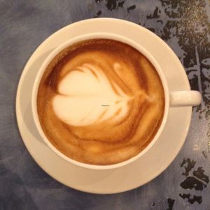 Cappuccino with Almond Milk at Mulberry Coffeehouse in Hamilton