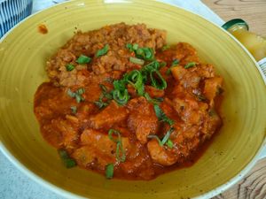 Curry mit planted Chicken at Trübsee Self-Service in Engelberg