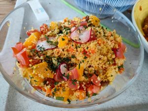 Couscous Salat at Trübsee Self-Service in Engelberg